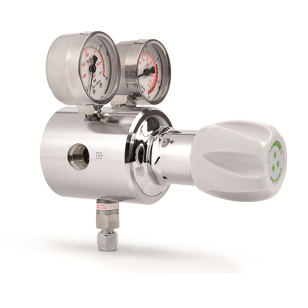 Diaphragm single stage high pressure regulator with balanced valve for food industry - S800 F